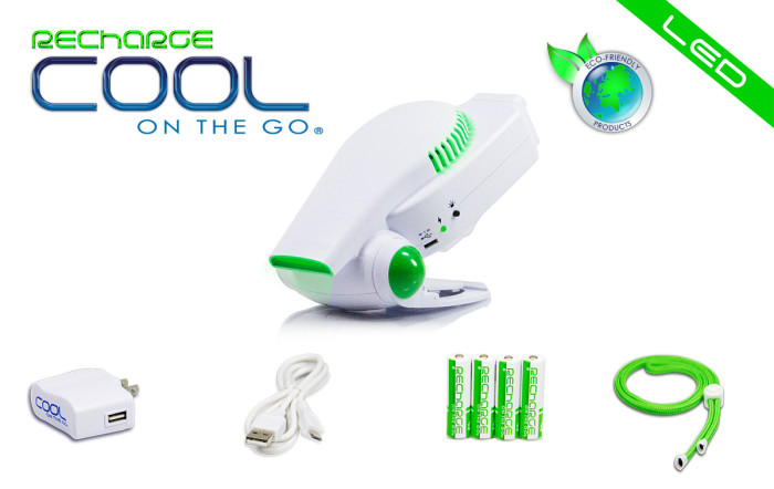 Cool On The Go! NextGen Led Rechargeable Fan